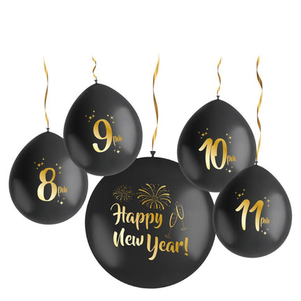 Oud En Nieuw Ballonnen 33cm 5st van Folat koop je bij Partywinkel
