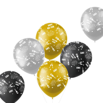 Oud En Nieuw Ballonnen 6st van Folat koop je bij Partywinkel