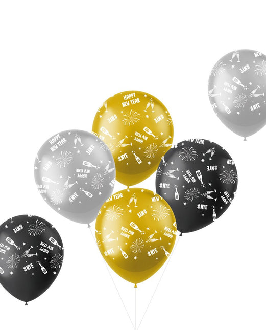 Oud En Nieuw Ballonnen 6st van Folat koop je bij Partywinkel