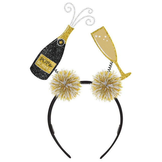 Oud en Nieuw Haarband Champange van Riethmueller koop je bij Partywinkel