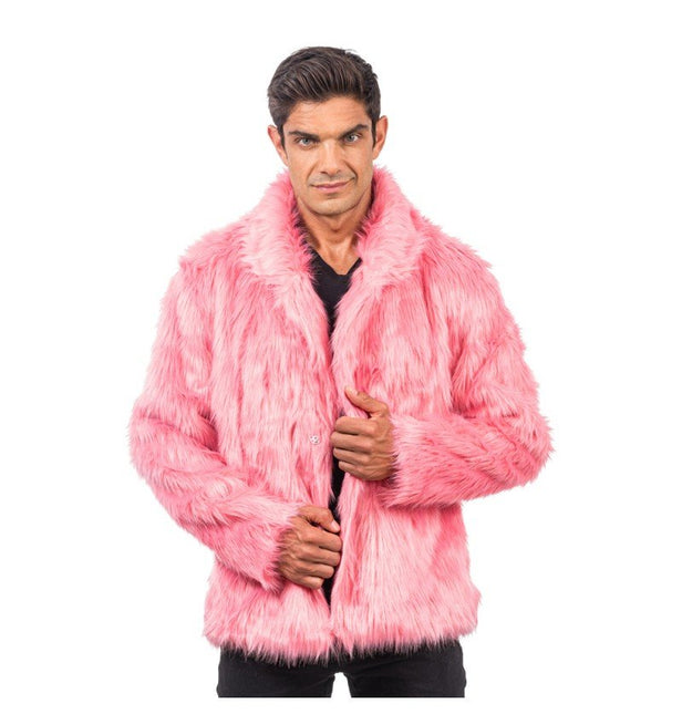 Oudroze Nepbontjas – Unisex van CHAKS koop je bij Partywinkel