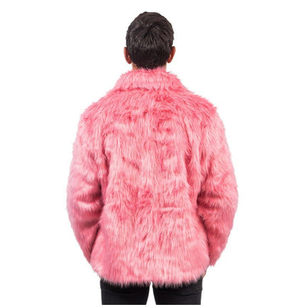 Oudroze Nepbontjas – Unisex van CHAKS koop je bij Partywinkel