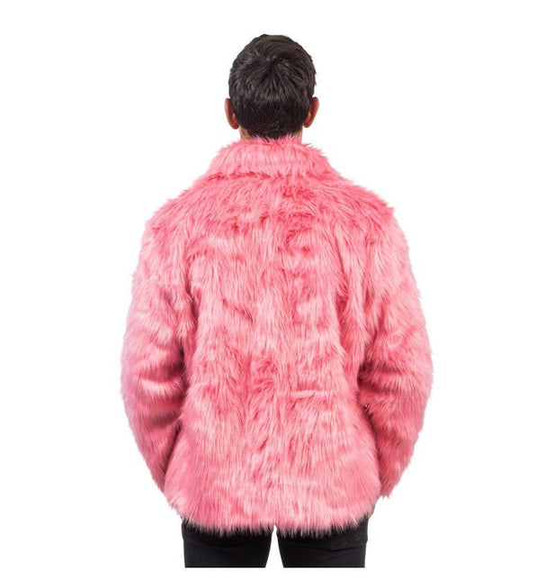 Oudroze Nepbontjas – Unisex van CHAKS koop je bij Partywinkel