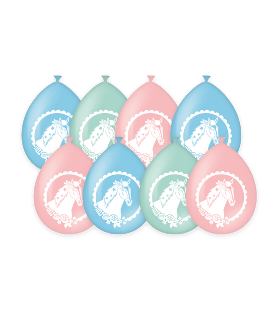 Paard Ballonnen 30cm 8st van Paper Dreams koop je bij Partywinkel