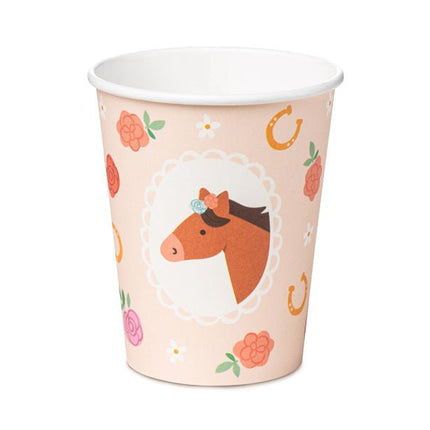 Paard Bekers 220ml 6st van Partydeco koop je bij Partywinkel