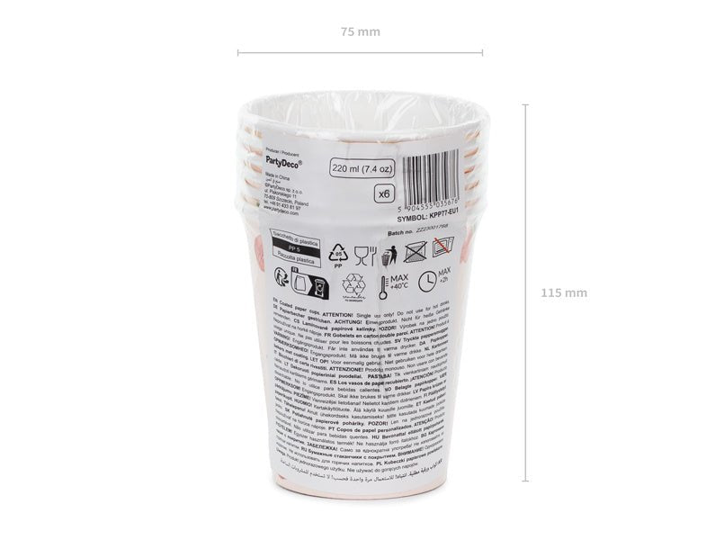 Paard Bekers 220ml 6st van Partydeco koop je bij Partywinkel