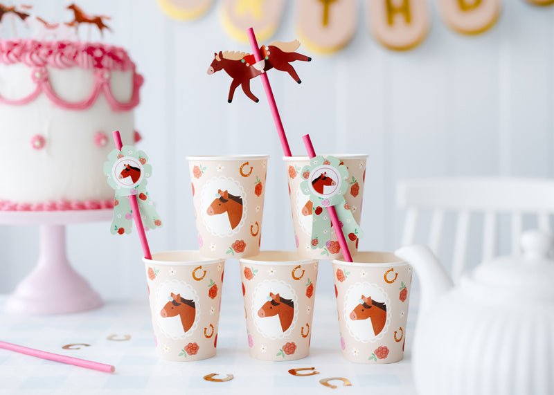 Paard Bekers 220ml 6st van Partydeco koop je bij Partywinkel