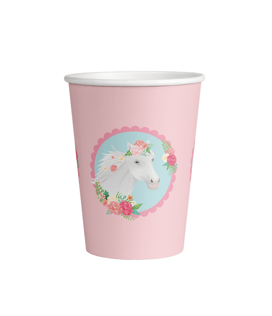 Paard Bekers 9cm 8st van Paper Dreams koop je bij Partywinkel