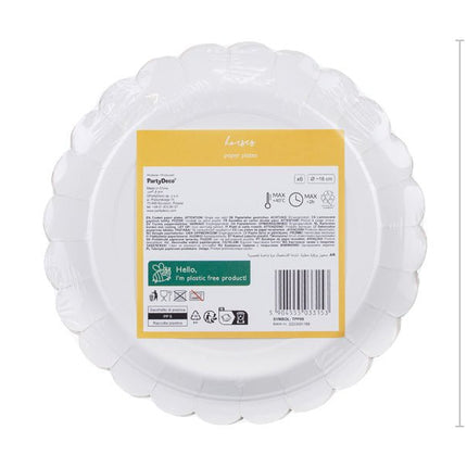 Paard Borden 18cm 6st van Partydeco koop je bij Partywinkel