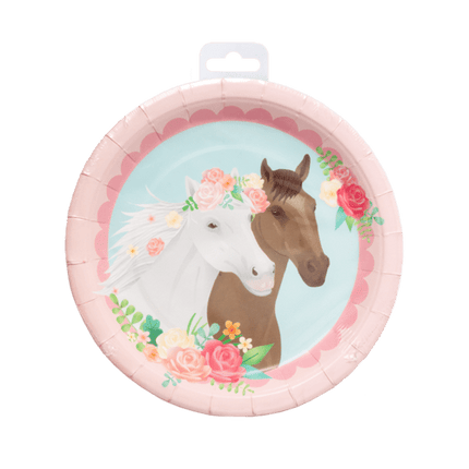 Paard Borden 23cm 8st van Paper Dreams koop je bij Partywinkel
