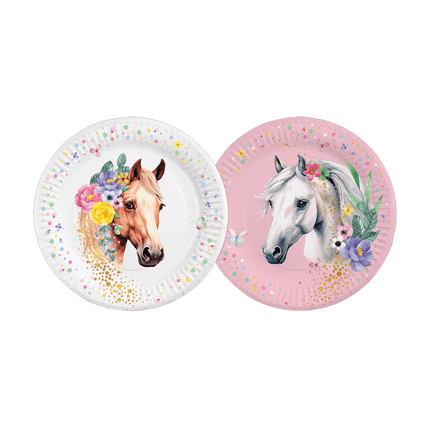 Paard Borden Papier 23cm 8st van WeFiesta koop je bij Partywinkel
