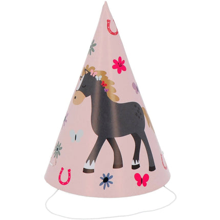 Paard Feesthoedjes 16cm 6st van Folat koop je bij Partywinkel