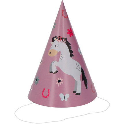Paard Feesthoedjes 16cm 6st van Folat koop je bij Partywinkel