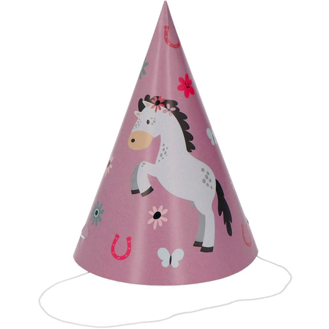 Paard Feesthoedjes 16cm 6st van Folat koop je bij Partywinkel