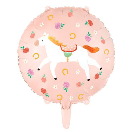 Paard Helium Ballon Leeg 45cm van Partydeco koop je bij Partywinkel