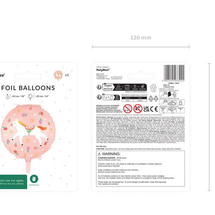 Paard Helium Ballon Leeg 45cm van Partydeco koop je bij Partywinkel