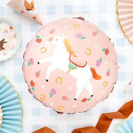 Paard Helium Ballon Leeg 45cm van Partydeco koop je bij Partywinkel