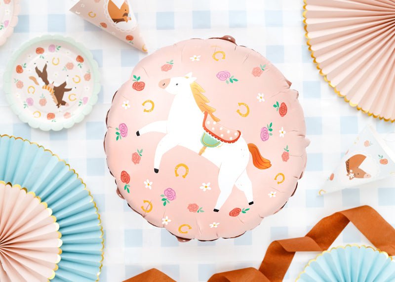 Paard Helium Ballon Leeg 45cm van Partydeco koop je bij Partywinkel