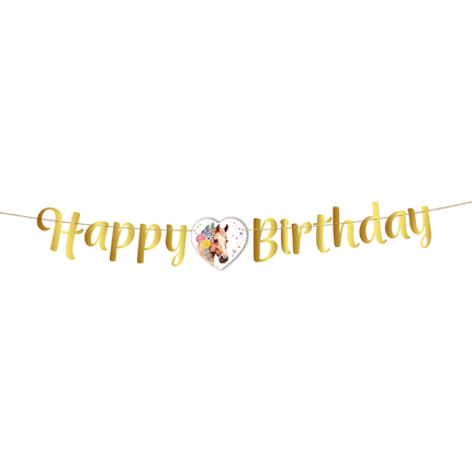 Paard Letterslinger Happy Birthday 2m van WeFiesta koop je bij Partywinkel