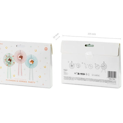 Paard Rozet 35cm 3st van Partydeco koop je bij Partywinkel
