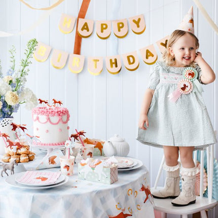 Paard Rozet 3st van Partydeco koop je bij Partywinkel