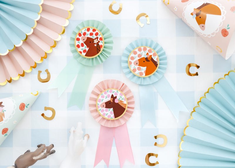 Paard Rozet 3st van Partydeco koop je bij Partywinkel