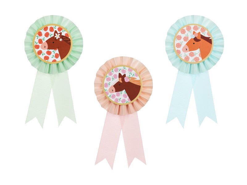 Paard Rozet 3st van Partydeco koop je bij Partywinkel