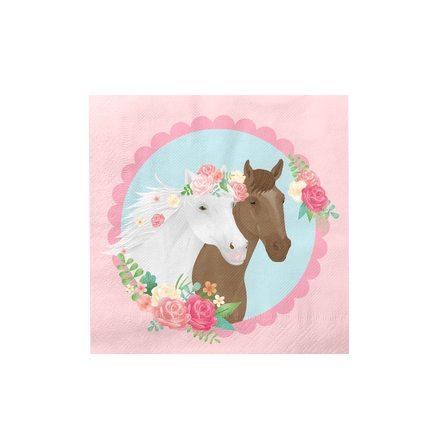 Paard Servetten 16cm 16st van Paper Dreams koop je bij Partywinkel