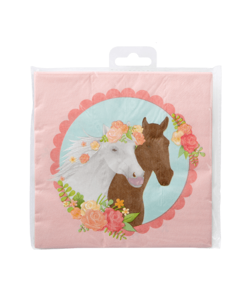 Paard Servetten 16cm 16st van Paper Dreams koop je bij Partywinkel