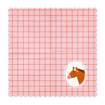 Paard Servetten 33cm 12st van Partydeco koop je bij Partywinkel