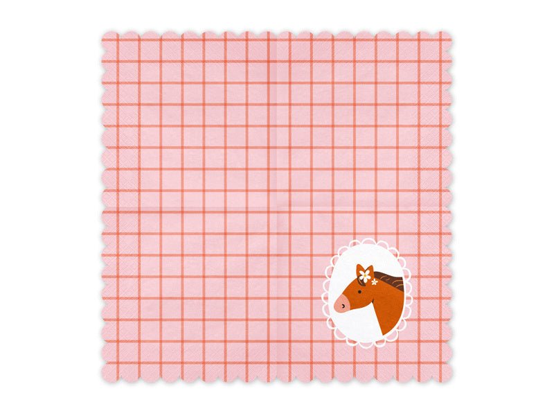 Paard Servetten 33cm 12st van Partydeco koop je bij Partywinkel