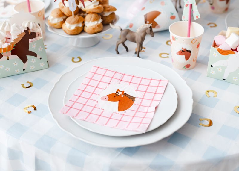Paard Servetten 33cm 12st van Partydeco koop je bij Partywinkel