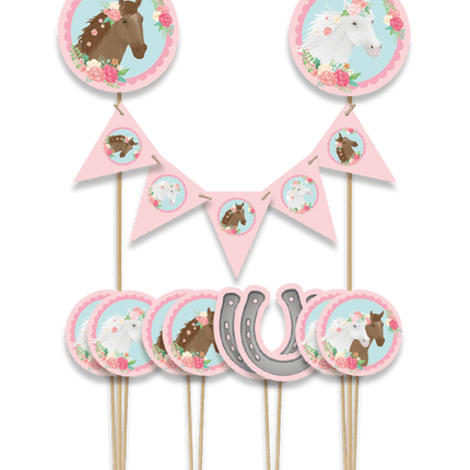 Paard Taarttopper 30cm van Paper Dreams koop je bij Partywinkel