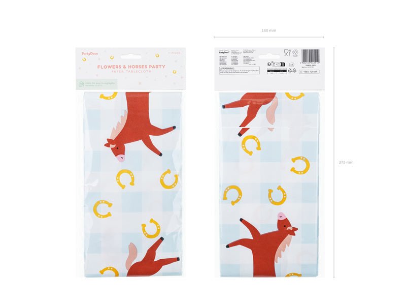 Paard Tafelkleed 1,8m van Partydeco koop je bij Partywinkel