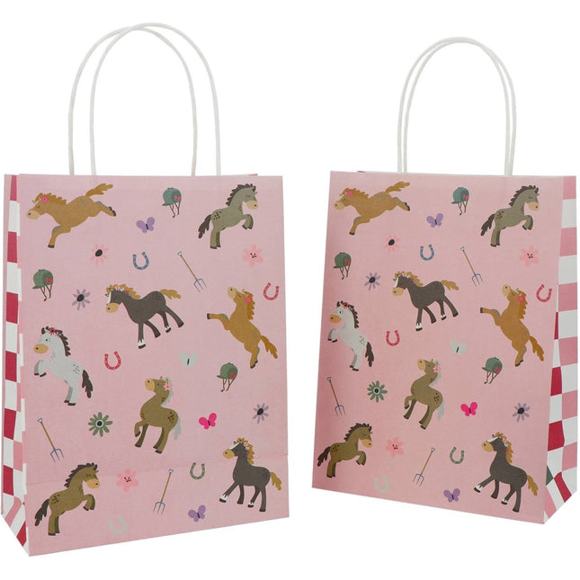 Paard Uitdeeltasjes 27cm 6st van Folat koop je bij Partywinkel