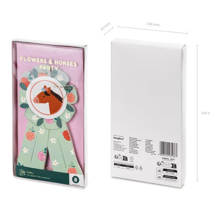 Paard Uitnodigingen 19,5cm 6st van Partydeco koop je bij Partywinkel