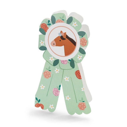 Paard Uitnodigingen 19,5cm 6st van Partydeco koop je bij Partywinkel