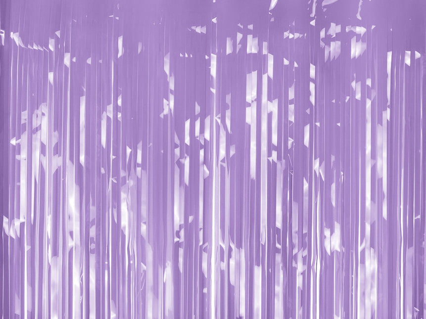 Paars Deurgordijn Metallic Folie 2m van Partydeco koop je bij Partywinkel