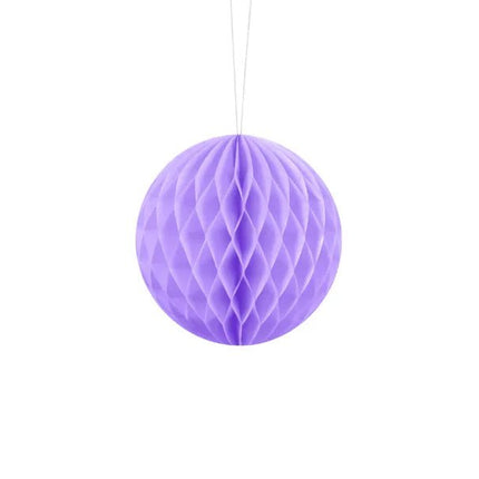 Paars Honeycomb 10cm van Partydeco koop je bij Partywinkel