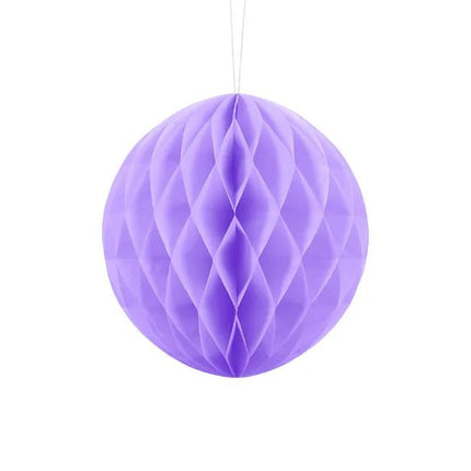 Paars Honeycomb 20cm van Partydeco koop je bij Partywinkel