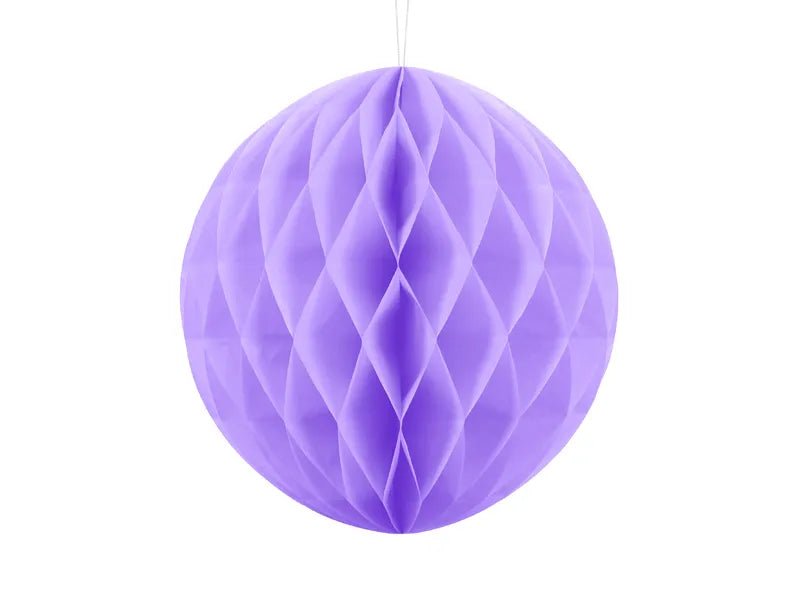 Paars Honeycomb 30cm van Partydeco koop je bij Partywinkel