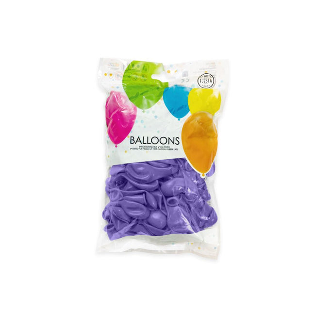 Paarse Ballonnen 13cm 100st van WeFiesta koop je bij Partywinkel