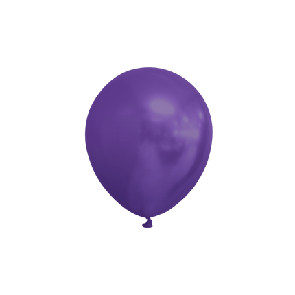 Paarse Ballonnen Metallic 13cm 100st van WeFiesta koop je bij Partywinkel