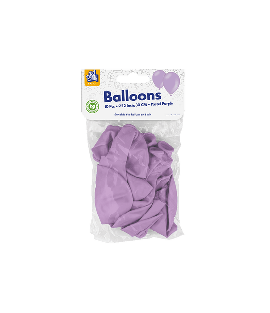 Paarse Ballonnen Pastel 30cm 10st van Paper Dreams koop je bij Partywinkel
