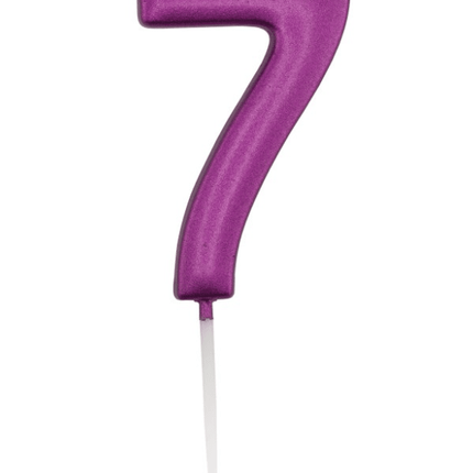 Paarse Cijferkaars 7 van Unique koop je bij Partywinkel
