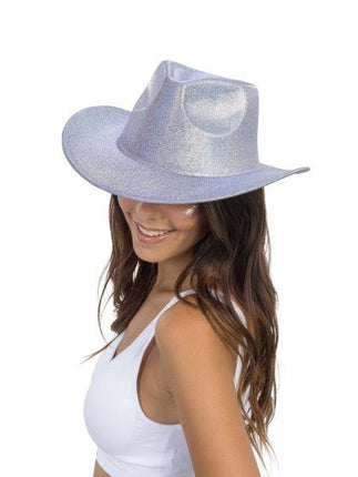 Paarse Glitter Cowboyhoed van CHAKS koop je bij Partywinkel