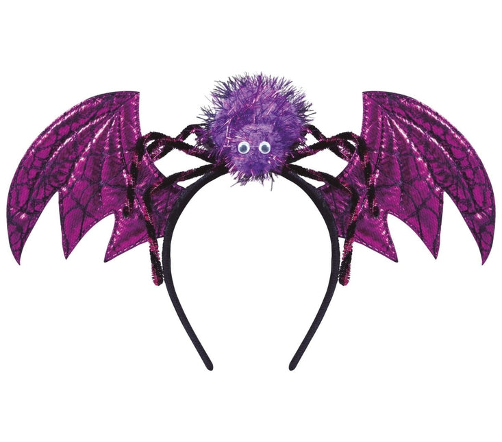 Paarse Halloween Haarband Vleermuis van Fiestas Guirca koop je bij Partywinkel