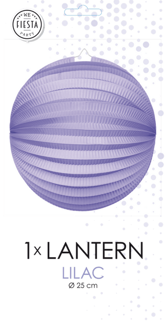 Paarse Lampion 25cm van WeFiesta koop je bij Partywinkel