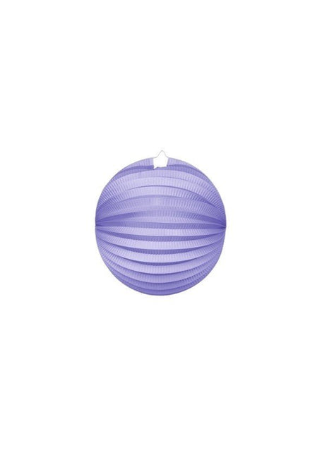 Paarse Lampion 25cm van WeFiesta koop je bij Partywinkel