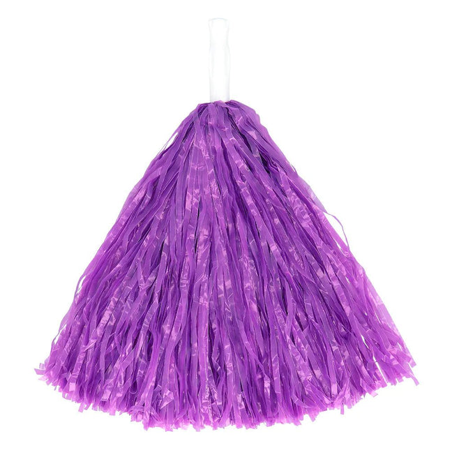 Paarse Pompom 34cm van Boland koop je bij Partywinkel